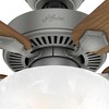 Hunter 44" Swanson Lighted Ceiling Fan Matte Silver with 5 Blades and Integrated LED Light Kit for Indoor Use - 3 of 4