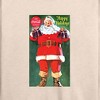 Women's - Coca-Cola - Vintage Santa with Glass Bottles Lightweight French Terry Wide Neck Long Sleeve Graphic Shirt - 2 of 4