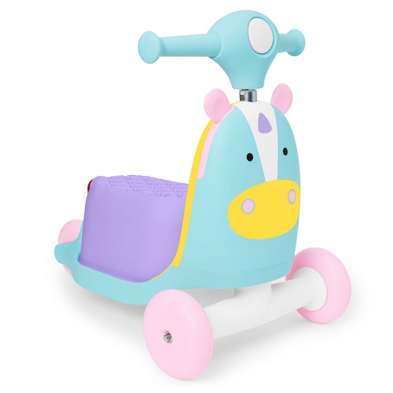 Skip Hop Kids&#39; 3-in-1 Ride On Scooter and Wagon Toy - Unicorn, 1 of 17