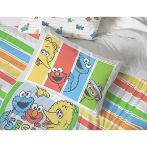 Saturday Park Sesame Street 100% Organic Cotton Duvet & Sham Set - 1 of 4