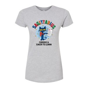 Women's - Pete the Cat - Sagittarius Fitted Graphic T-Shirt - 1 of 3