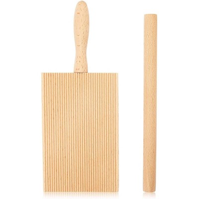 Farmlyn Creek Gnocchi Board Pasta Maker Paddle and Roller,