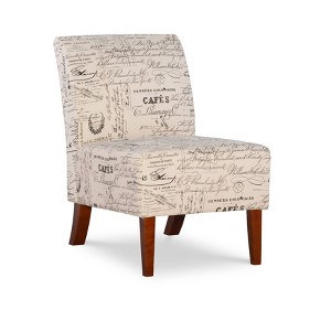 Linen Script Lily Chair White - Linon