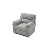 Chenille Upholstered Chair with Flared Arms, Nailhead Trim, Removable Back and Foam-Encased Coil Spring Seating with Pillow-Top Arm Cushions - 4 of 4