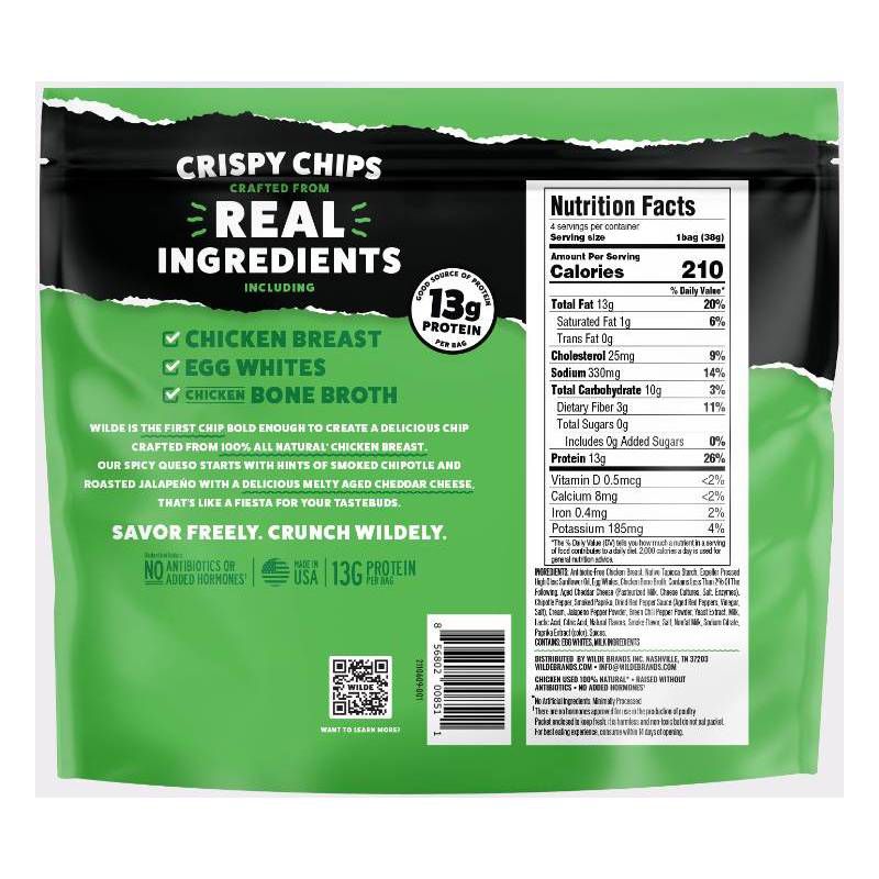 Wilde Brand Protein Chips - Spicy Queso - 4ct, 6 of 9