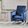 GDFStudio Pendry Modern Upholstered Pushback Recliner with Stainless Steel Legs - 2 of 4