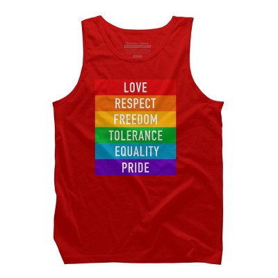Adult Design By Humans Pride Rights Motto By PINHEAD66 Tank Top
