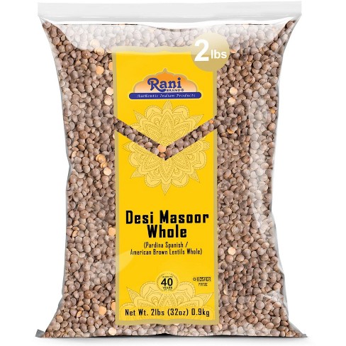 Desi Masoor Whole (American Brown Lentils) - 32oz (2lbs) - Rani Brand Authentic Indian Products - image 1 of 4