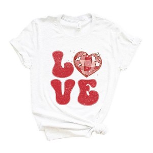Simply Sage Market Women's Love Disco Short Sleeve Graphic Tee - 1 of 4