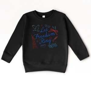 The Juniper Shop Let Freedom Ring Icons Toddler Sweatshirt - 1 of 4