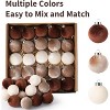 25 Pack Christmas Tree Decorations,2.36 Inch (6 cm) Velvet Ball Ornaments Shatterproof Plastic Decorations for Xmas Tree Home Holiday Party Christmas - 2 of 4
