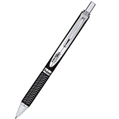 Pentel EnerGel Alloy Retractable Gel Pen Medium Point Black Ink (BL407ABPA) 325946