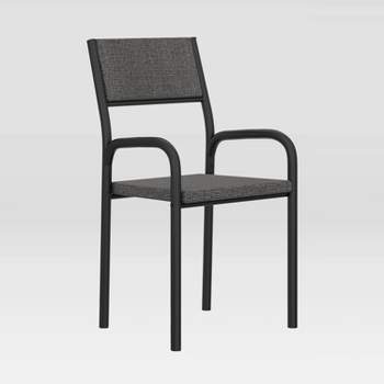 Metal Frame Office Visiting Chair Black - Techni Mobili