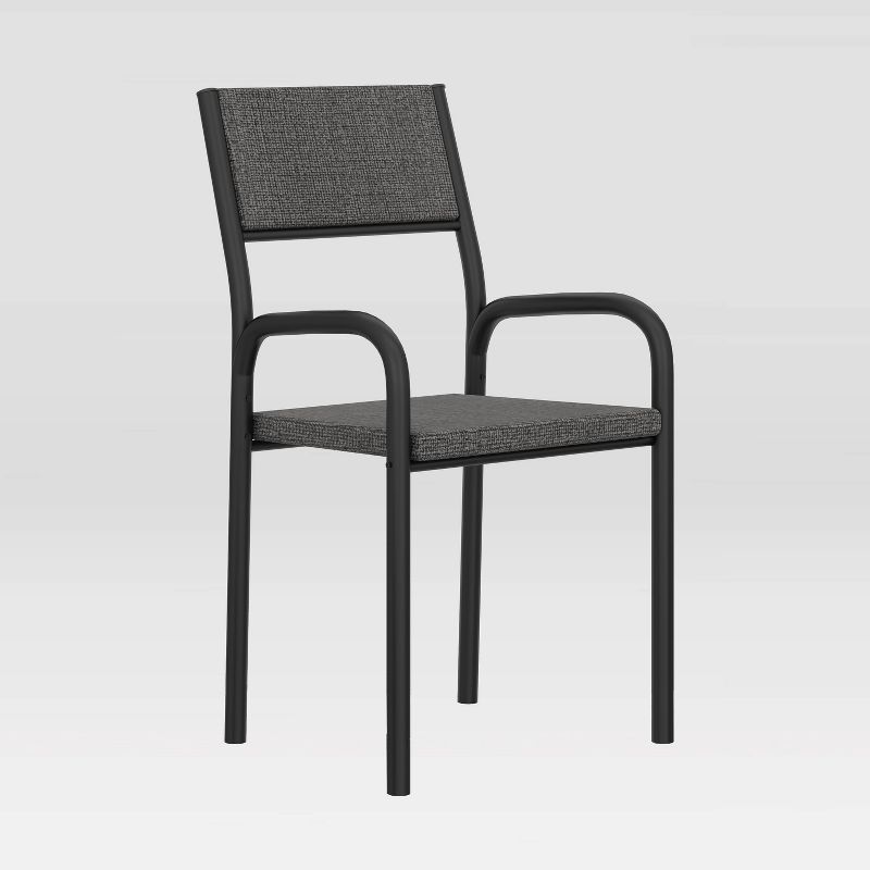 Metal Frame Office Visiting Chair Black - Techni Mobili, 1 of 10
