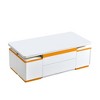 JUJABU Lift-Top Coffee Table with 4Storage Stools, Multi-Functional and Foldable Top - 2 of 4