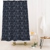 Deny Designs Holli Zollinger Sun Tile Dark Shower Curtain Navy : Microfiber, Machine Washable, Non-Slip Backing - 2 of 3