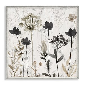 Stupell Industries Abstract Overlapping Flower Sprigs, 12" x 12" - 1 of 4
