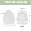 Aghana Digitals Universal White Extended Round Toilet Cover with Silent Slow-Close, Comfortable, - 4 of 4
