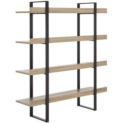 Belgium-Inspired Oak & Black Iron 4-Tier Etagere