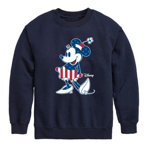 Boys' - Disney - Americana Graphic Long Sleeve Fleece Sweatshirt - 1 of 4