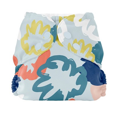 Esembly Cloth Diaper Outer Reusable Diaper Cover & Swim Diaper - Pom Pom Party - Size 1