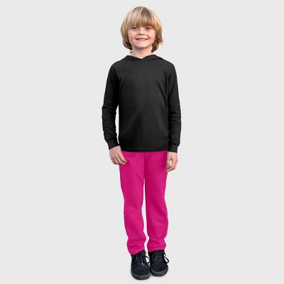 City Threads Boys Soft Cotton 3-Pocket Jersey Pants - UPF 50+ - USA-Made