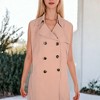 Anna-Kaci Women's Open Front Double Breasted Trench Jacket for Everyday Looks - 4 of 4