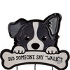 Northlight Did Someone Say "Walk"? Dog Metal Wall Organizer - 13" - Black and Cream - 3 of 4