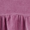 Carter's Just One You® Baby Girls' 3pc Peplum Sweatshirt with Long Sleeve Bodysuit and Leggings Set - Mauve - 4 of 4