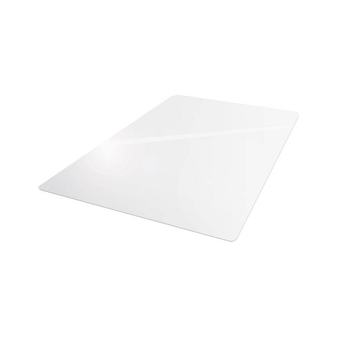 36x42 Glass Heavy Duty Chair Mat For Hard Floors & Carpets Rectangular  Clear - Floortex : Target