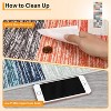 Acekool 4x6 Machine Washable Area Rug, Modern Geometric, Non-Slip, Low Pile, Stain-Resistant Accent Carpet for Living Room, Bedroom, Grey Green - 4 of 4