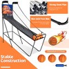 Costway Foldable Single Shot Basketball Arcade Game W/Electronic Scorer 3 Basketballs - 4 of 4