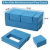 Toddler Sofa, 3PCs Convertible Foam Couch Bed - Modular Kids Sofa for Nursery Playroom - 3 of 4