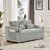 XINGHANZHENXUAN Foldable Sofa Bed, Modern Sofa, Adjustable Back, Ashtray, Swivel Phone Stand - 2 of 4