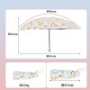 Unique Bargains Compact Umbrella Windproof Folding Lightweight for Travel - 2 of 4