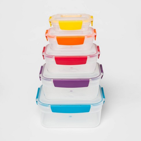 Nest™ Lock 10-piece Multicolour Container Set