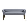 NicBex Accent Nailhead Trim Ottoman Bench with Back & Flared Arms,Upholstered Bedroom Bench Shoe Bench for Living Room,Bedside - 3 of 4