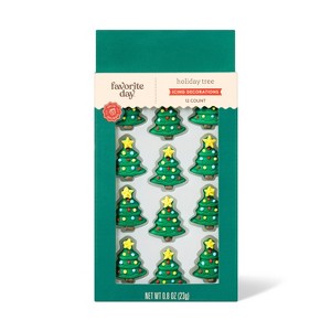 Holiday Christmas Tree Icing Decorations - 12ct/0.8oz - Favorite Day™ - 1 of 3