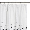 Carnation Home Fashions Premium Quality "Dots" Fabric Shower Curtain - Multi 70" x 84" - 2 of 3