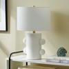 Hudson and Canal Tall Ceramic Table Lamp with Fabric Shade - 3 of 4