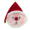 Italian Ornaments 5.5 Inch Mr. & Mrs. Claus Heads Glasses Santa Handmade Tree Ornament Sets - 3 of 3