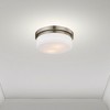 Livex Lighting Stratus 2 - Light Flush Mount in  Brushed Nickel - 3 of 4