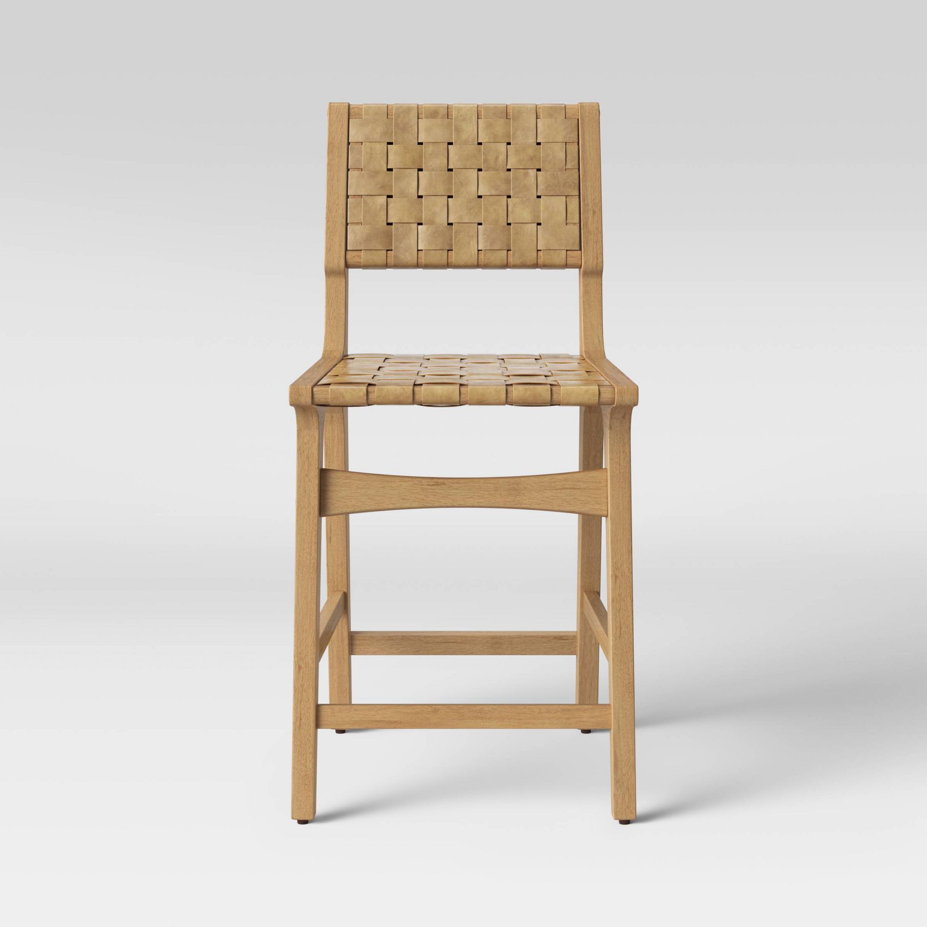 24" Ceylon Woven Counter Height Barstool with Footrest Natural - Threshold™
