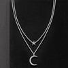 Ross-Simons 0.20 ct. t.w. Diamond Star and Moon Layered Necklace in Sterling Silver - 3 of 4