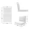 Covers&All Outdoor Seat / Back Cushion with Eco-friendly Olefin Fabric, 28½ in L x 28½ in W x 5 in Thick - 3 of 4