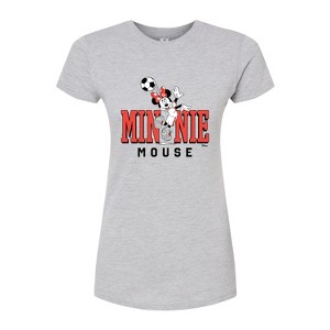 Women's - Disney - Minnie Name Soccer Fitted Graphic T-Shirt - 1 of 3