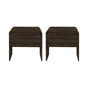 New Classic Furniture,Mara 2-Piece Wood End Table in Walnut - 1 of 4