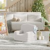 Coucheta Convertible Kids Sofa, Teddy Fleece Toddler Couch with Crown Design, Foldable Bed for Playroom or Nursery, Gift for Boys & Girls - 2 of 4