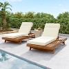 PAGED Patio Chaise Lounge with 4 Adjustable Positions and 4 Inch Thick Water-Resistant Cushion,Outdoor Lounge Chairs for Poolside,Backyard - 2 of 4