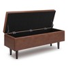 NicBex Rectangular Storage Ottoman Upholstered Foot Stool with Safety Hinge and Large Interior Storage for Family Room, Living Room - 3 of 4